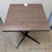 24" Trendway Walnut Work Laptop or Cafe Breakroom Square Table